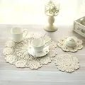 Runde Hand Gehäkelte Deckchen Vintage Baumwolle Häkeln Tabelle Ort Matte Hochzeit Servietten Tuch