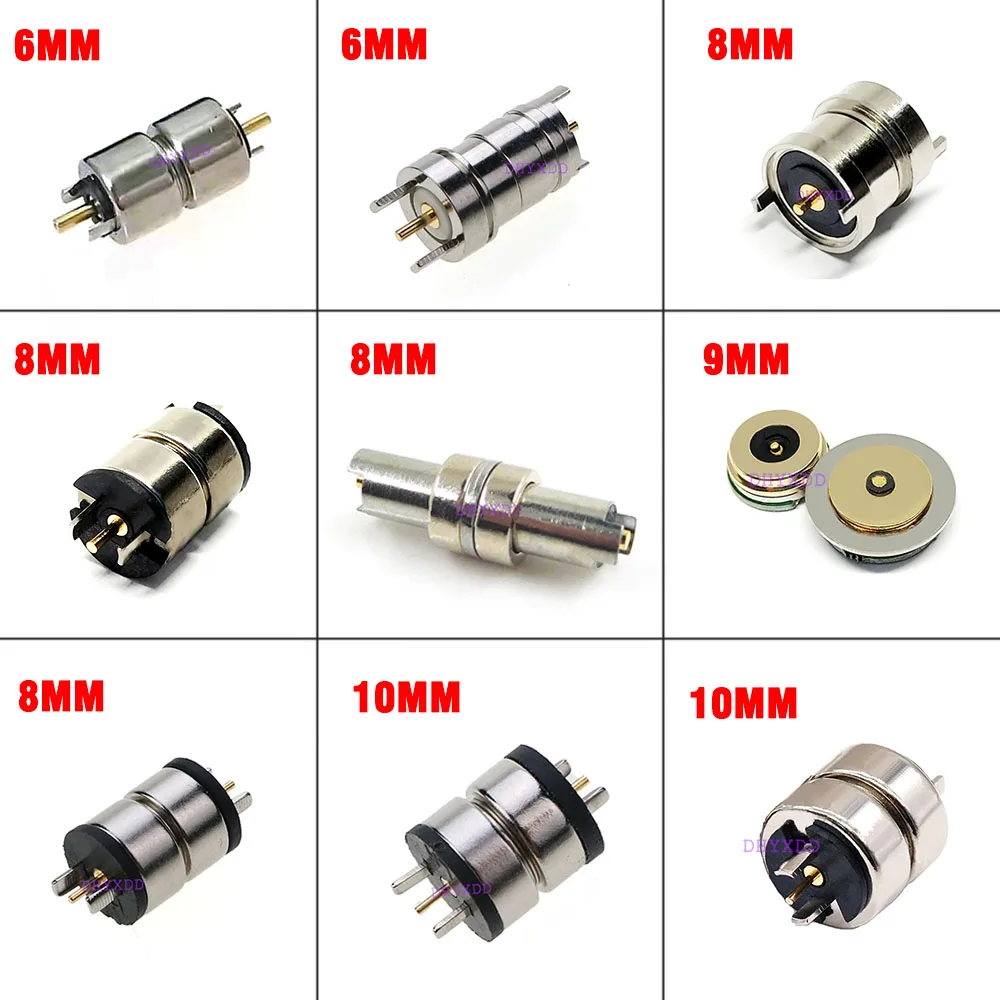 1 paar Magnetic DC Lade Magnet Stecker 1A 3A 5A 10A Hohe Strom Starke Magnetische LED Licht Steckdose 6MM 8MM 9MM10MM Image