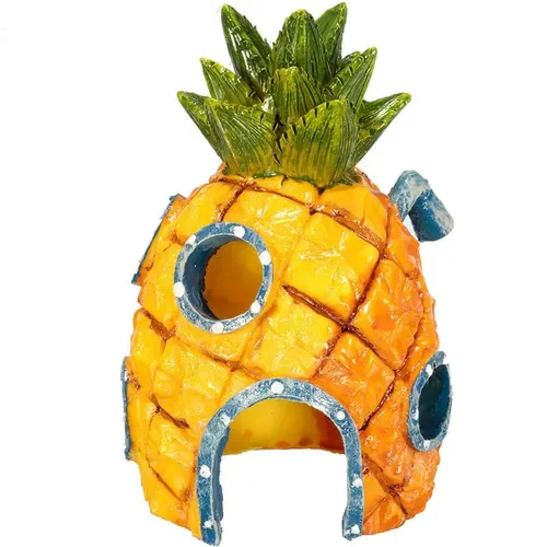 Aquarium Aquarium Ornamente Cartoon Ananas Haus für Aquarium Aquarium Dekoration Harz Aquarium