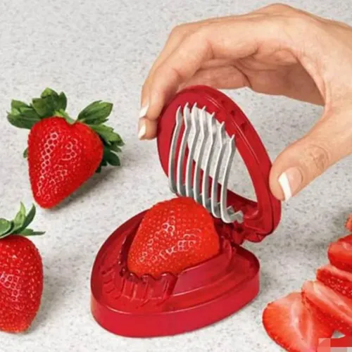 Set Küche Obst Gadget Werkzeuge Erdbeere Slicer Cutter Erdbeere Corer Erdbeere Huller Blatt Stem