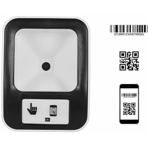 Soleil - 2200 1D/2D/QR-Barcode-Scanner CMOS-Bild-Desktop-Barcode-Lesegerat USB-Barcode-Scanner mit