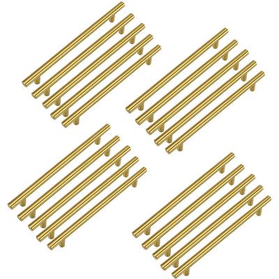 20 Stück goldene Schrankgriffe, Küchenschrankgriffe, 128 mm, Messinggriffe, Image