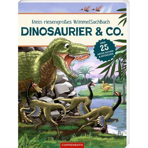 Mein riesengroßes Wimmel-Such-Buch: Dinosaurier & Co. - Antje Illustration:Flad