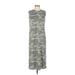 Universal Thread Casual Dress - Midi: Green Camo Dresses - Women's Size Small