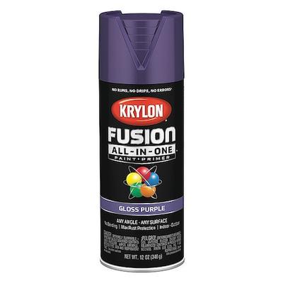 KRYLON K02719007 Rust Preventative Spray Paint, Purple, Gloss, Solvent, 12 oz