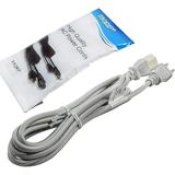 HQRP 10ft AC Power Cord Compatible with Sony KDL-55V5100 KDL-60EX500 KDL-65W5100 KDL-70XBR7 HDTV TV LCD LED Plasma Mains Cable