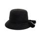 Black Straw Cloche Hat For Women 51Cm Justine Hats