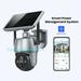 Solar Security Cameras WiFi Smart Camera 2MP with 360Â° View Outdoor Security Camera with Spotlight & Smart Siren 2-Way Talk Color Night Vision Human Detection Black