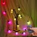 SRstrat Patio Umbrella String Lights Shatterproof LED String Lights With Remote Control 6 Lighting Modes USB Powered Hanging Light Decorate For Pat