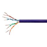 Monoprice Cat6 CMP Bulk Cable - (UL) 1000 Feet - Purple | UTP Solid 23AWG 550Mhz Pure Bare Copper Wire Plenum Reelex II For Networking LAN Modems Routers Server Cloud Computing CCTV