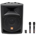 Rockville RPG8 8 400 Watt Powered DJ/PA Speaker+(2) JBL Wireless Microphones