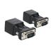 Carevas 2PCS VGA to RJ45 Adapter VGA Male to RJ45 Adapter Ethernet Port Converter CAT5e CAT6 Network Cable Adapter