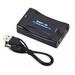 AC 100V-240V 50/60HZ SCART To HDMI Composite Video Scaler Converter Audio Adapter for DVD TV