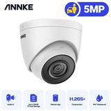 ANNKE 5MP IP Camera with 2.8MM Lens Wide Angle IP Security Camera Support Work with Alexa 100 FT EXIR 2.0 Color Night Vision H.265+ IP67 Weatherproof Plug & Play Max Up to 256GB Micro SD