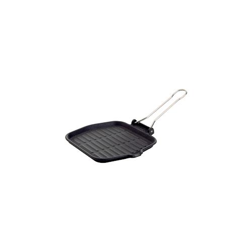 Ilsa Gusseisen Mono Dietella Grillpfanne, Schwarz, Cm 20×20