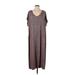 MBLM by Tess Holliday Casual Dress - Maxi: Purple Marled Dresses - Women's Size 3