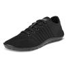 Barfußschuh LEGUANO "GO", Damen, Gr. 44, schwarz, Textil, sportlich, Schuhe Barfußschuh Schnürschuh, mit praktischer Schnürung, Freizeitschuh, Halbschuh, Schnürschuh, Topseller