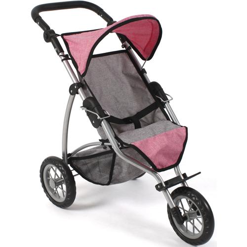 „Puppenbuggy CHIC2000 „“Leon, Melange Pink““ Puppenwagen rosa (melange pink) Kinder Puppenwagen -trage“