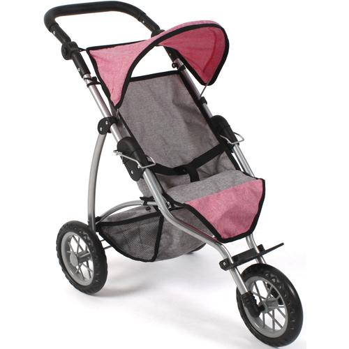 "Puppenbuggy CHIC2000 ""Leon, Melange Pink"" Puppenwagen rosa (melange pink) Kinder Puppenwagen -trage"