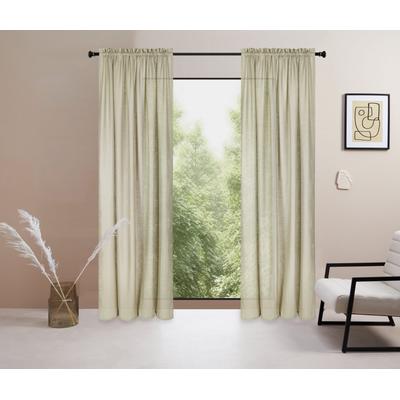 Gardine "Marusha" Gr. 4, grün, B:140cm H:245cm, Polyester, LEGER HOME BY LENA GERCKE, Gardinen, 1 Schal, Leinenoptik, gewebt, verschiedene Größen Image