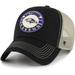 Men's '47 Black/Natural Baltimore Ravens Notch Trucker Clean Up Adjustable Hat