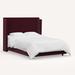 Hawthorne Wingback Bed Metal in Red/White Rifle Paper Co. x Cloth & Company | 56 H x 47 W x 80 D in | Wayfair RPC970BEDTTNRSN