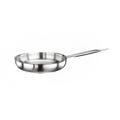 Paderno 11014-24 9 1/2" Stainless Steel Frying Pan w/ Stainless Steel Handle, Silver
