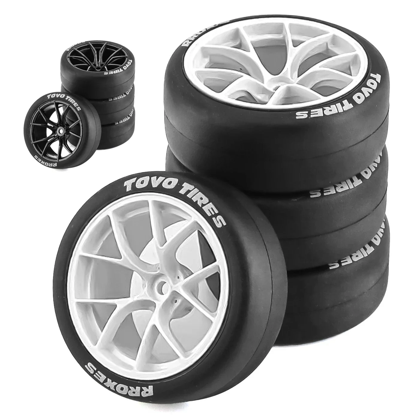 4 stücke 65mm Hard Drift Reifen 1/10 RC Drift Auto On Road Touring Racing Auto Reifen Rad für Tamiya TT01 TT02 XV01 PTG-2 Kyosho HPI HSP