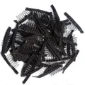 50-100Pcs Schwarz Perücke Kamm Günstige Perücke Clips Kämme Haar Extensions Clips Komfortable