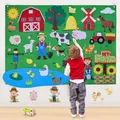 Farm Animals Felt Story Busy Board Set Toddlers Preschool Farmhouse Themed Early Learning