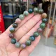 New 6/8/10/12 MM Natural Indian agate Quartz Crystals Strand Beaded Bangles Bracelets for Women