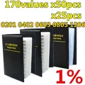 0201 0402 0603 0805 1206 1% resistor book full series empty book Sample Book Kit smd resistors