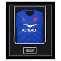 Signed Fabien Galthie Framed Jersey - France Rugby 2023