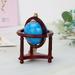 Dollhouse Globe Dollhouse Mini Globe Doll Mini Globe Dollhouse Decoration Globe Dollhouse Study Living Room Decoration Rotatable Mini Globe For 1/12 Scale Doll Rose Wood