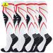 3 Pack Compression Socks for Women 20-30 mmhg Knee High Sport Circulation Daily Compression Socks Men Athletic Socks for Edema Diabetic Varicose Veins Aosijia ChYoung