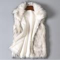 Summer Saving Clearance AXXD Wool Sleeveless Stand Collar Coat Vest Jacket Faux Fur Jacket Women White Size 3xl(US:14)