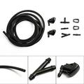 Car Windshield Washer Wiper Water Spray Nozzle Jet & Hose Connector for Toyota