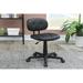 Tufted Button Office Chair Low Back Armless Task Chair with Wheels Modern Adjustable Height Accent Chairs for Living Room