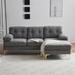 83" Modern Sectional Sofas Couches Velvet L Shaped Couches for Living Room, Bedroom