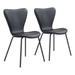 Dining Chair with Steel Frame(Set of 2) - Product (in) : 20.1" W x 20.1" D x 32.7" H