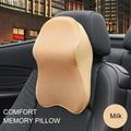 Car Neck Pillows Travel Pillow Car Seat Headrest Pad Car Seat Headrest Pillow Cervical Headrest Memory Foam Pillow Relief Pillow Car Headrest Cushion with Elastic Band for Car Seats