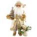 15.5" Golden Splendor Santa Claus Standing Christmas Figurine