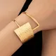 ChimLarge Ouverture Largeur Bracelets pour Femmes Bracelets En Métal Bijoux Simples Bracelet