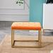 Square Vanity Chair Sofa Stool Makup Stool Vanity Seat Rest Stool Velvet Shoe Changing Footstool for Clothes Shop Porch