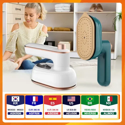 Mini Fer à Vapeur Portable pour Repasser les Vêtements, Machine à Repasser à Sec