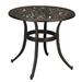 23.6inch Phoenix Table Round Garden Cast Aluminum Table Bronze - 23.6" x 23.6" x 20.7"