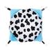1PC Double Layers Pets Hammock Bunk Cotton Sleeping Bag Cow Printed Hanging Nest Animal Warm Bed for Chinchilla Hamster Parrot (50g Blue)