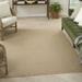 Nourison Washable Jute Solid Natural 7 10 x 9 10 Area Rug (8x10)