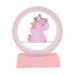 Bestonzon Bedroom Decoration Girl Heart Personality Birthday Gift Dreamy Unicorn Music Night Light No Battery Included Pink Color