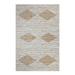 Indian Hand Woven Jute Rug Geometric White Living Area Floor Mat Dining Room Carpet 8x10 Feet